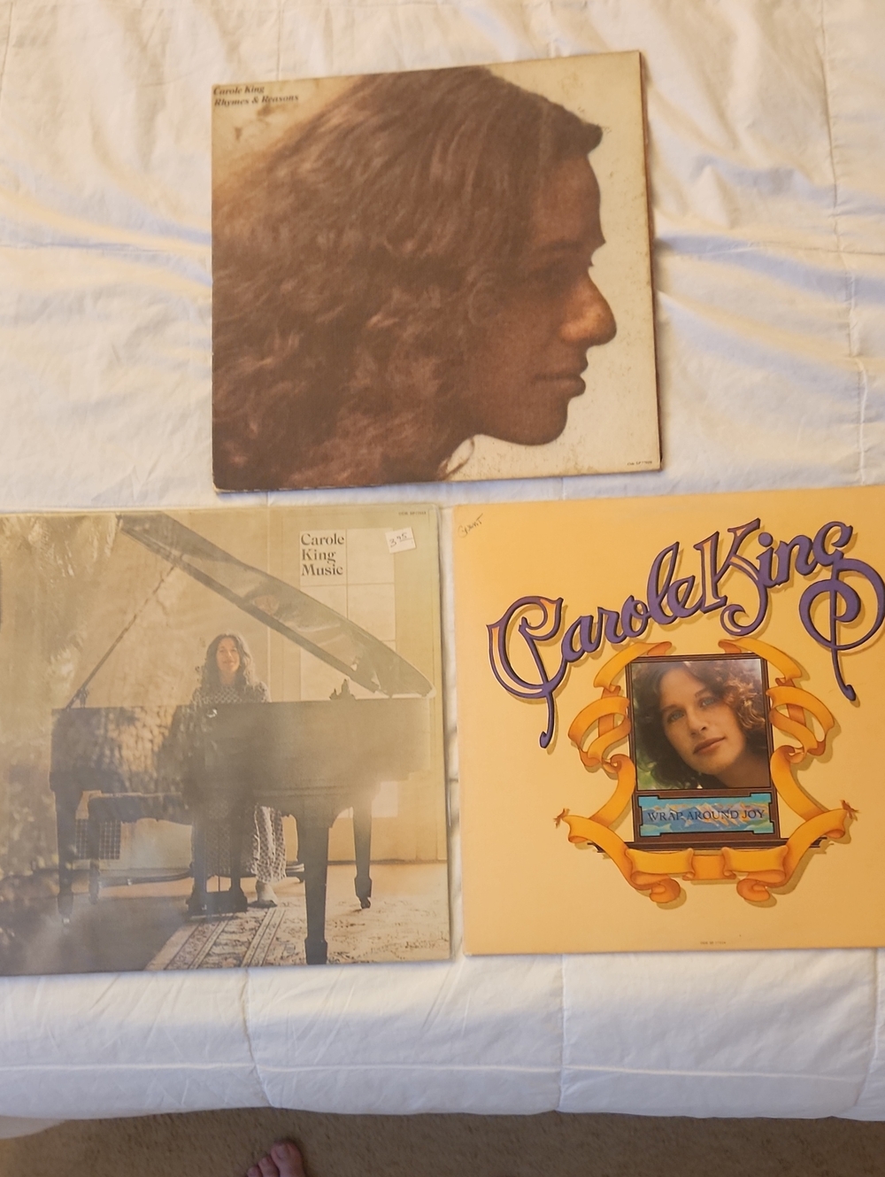 Carole King Vinyl Record Lot - Yellow and Brown Covers